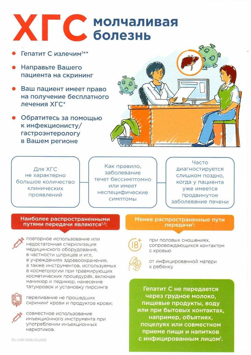 ХГС — молчаливая болезнь — Санкт-Петербургское государственное бюджетное  учреждение здравоохранения «Городская поликлиника № 78»